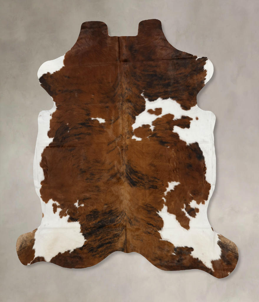 Tricolor X-Large European Cowhide Rug 7'2"H x 6'6"W #B12112 by Hudson Hides