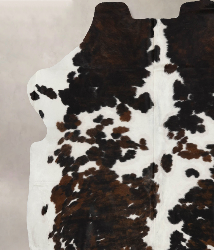 Tricolor X-Large European Cowhide Rug 7'4"H x 6'8"W #B12113 by Hudson Hides