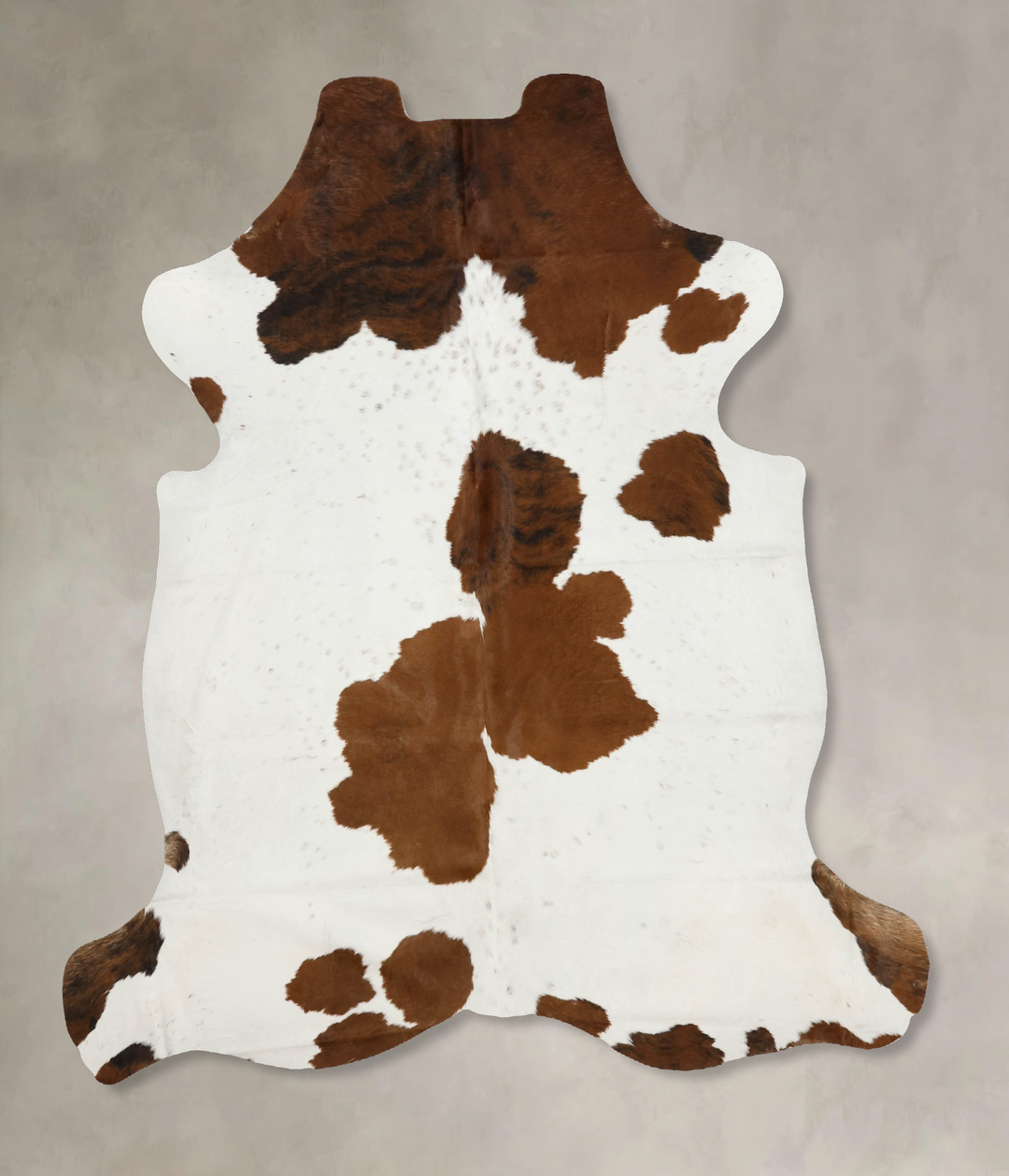 Tricolor X-Large European Cowhide Rug 7'3"H x 6'6"W #B12119 by Hudson 