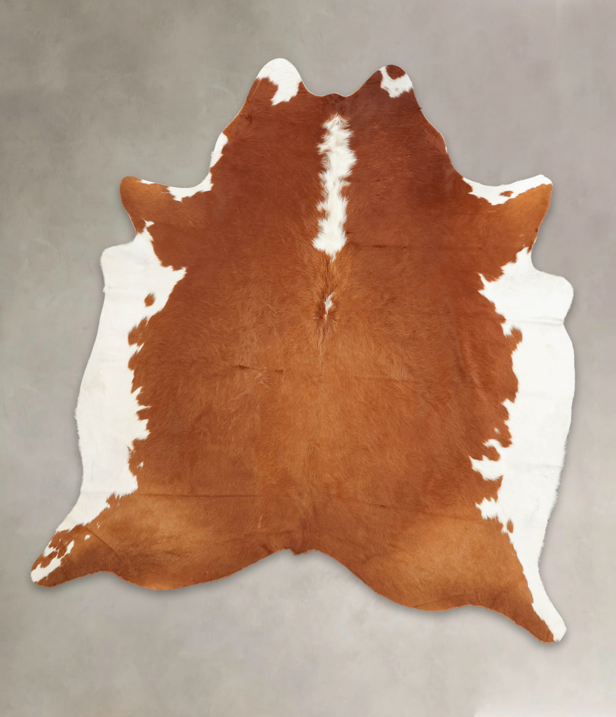 Hereford XX-Large Brazilian Cowhide Rug 8'2"H x 7'3"W #B1213 by Hudson Hides