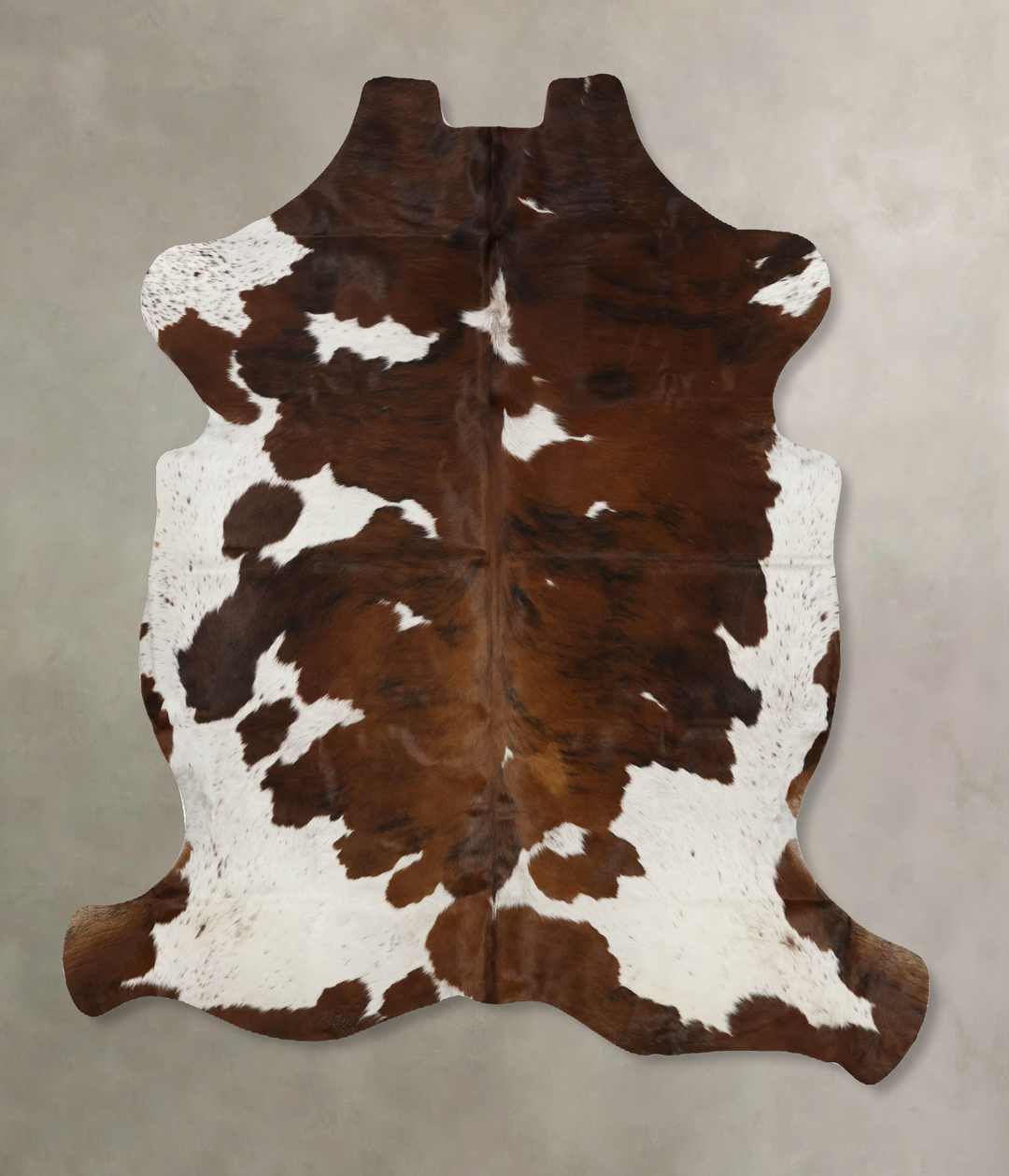 Tricolor X-Large European Cowhide Rug 6'11"H x 6'2"W #B12130 by Hudson