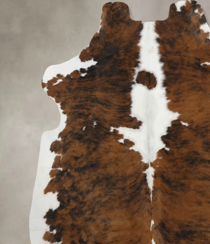 Tricolor X-Large European Cowhide Rug 6'11"H x 6'1"W #B12161 by Hudson Hides