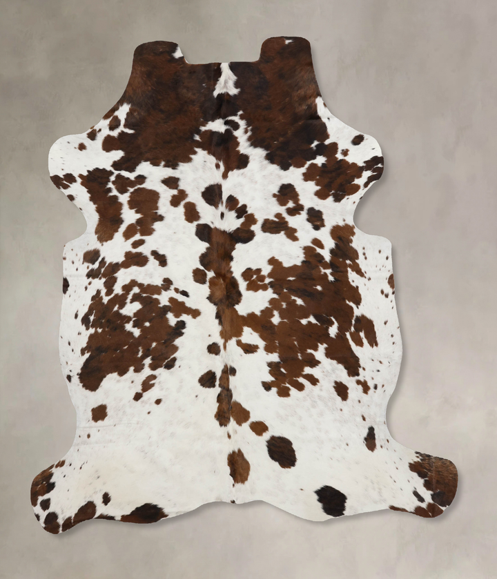 Tricolor Large European Cowhide Rug 6'7"H x 5'6"W #B12168 by Hudson Hides