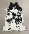 Black and White X-Large European Cowhide Rug 6'7