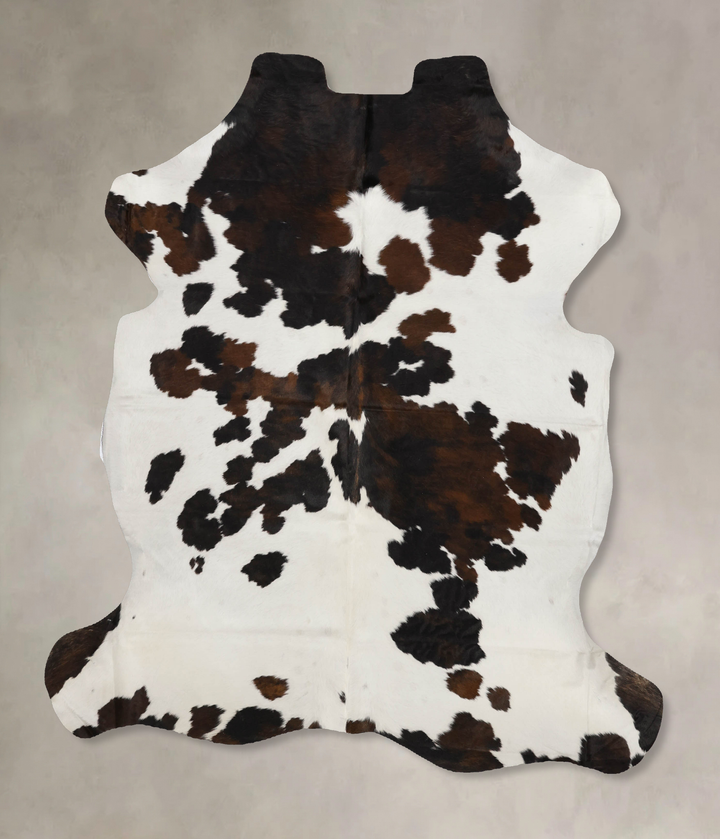 Tricolor X-Large European Cowhide Rug 6'11"H x 6'3"W #B12208 by Hudson Hides