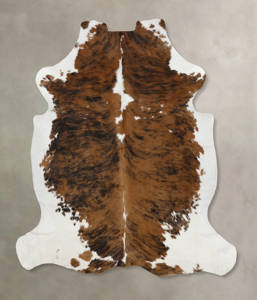 Tricolor X-Large European Cowhide Rug 6'8"H x 6'0"W #B12232 by Hudson Hides