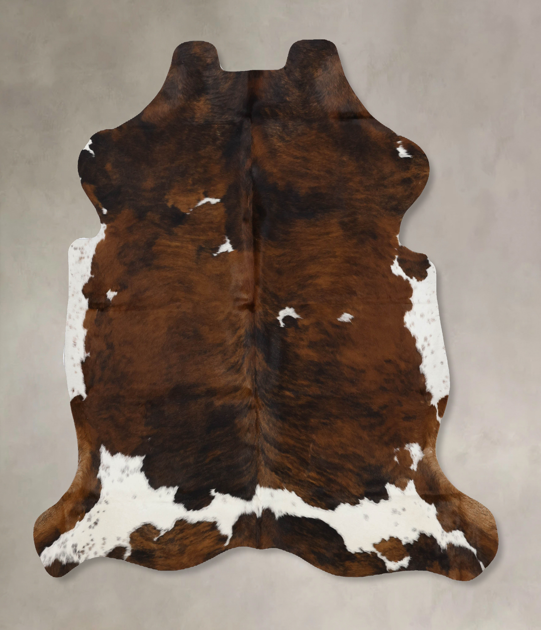 Tricolor X-Large European Cowhide Rug 6'8"H x 6'5"W #B12251 by Hudson 