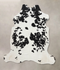 Black and White X-Large European Cowhide Rug 6'6