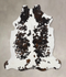 Tricolor Large European Cowhide Rug 6'1