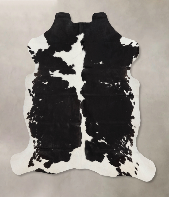 Black and White X-Large European Cowhide Rug 6'9"H x 6'2"W #B12283 by Hudson Hides