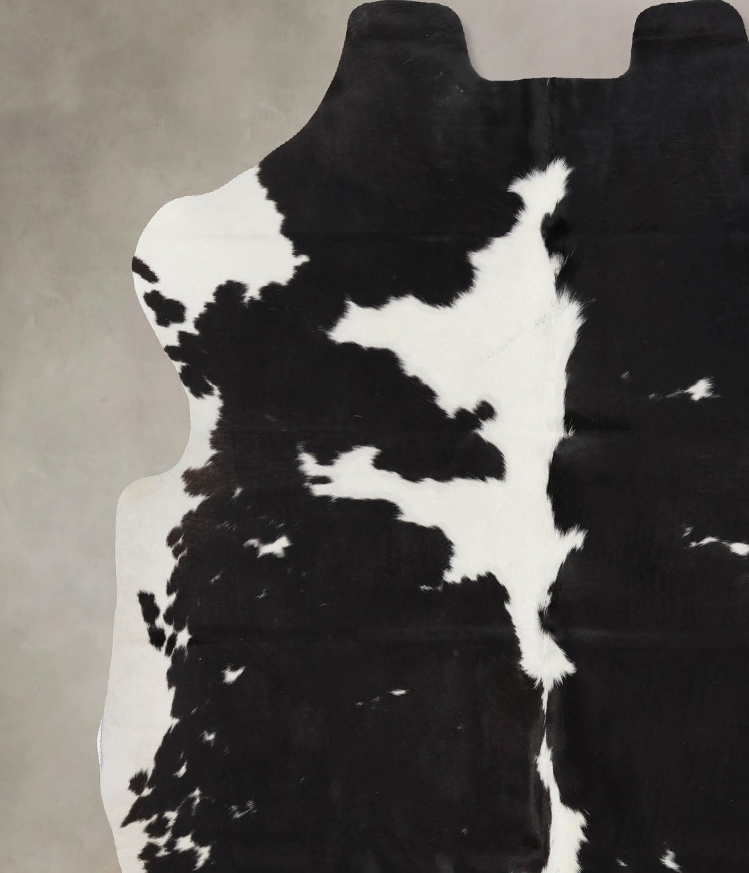 Black and White X-Large European Cowhide Rug 6'9"H x 6'2"W #B12283 by 