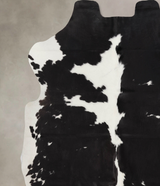 Black and White X-Large European Cowhide Rug 6'9"H x 6'2"W #B12283 by Hudson Hides