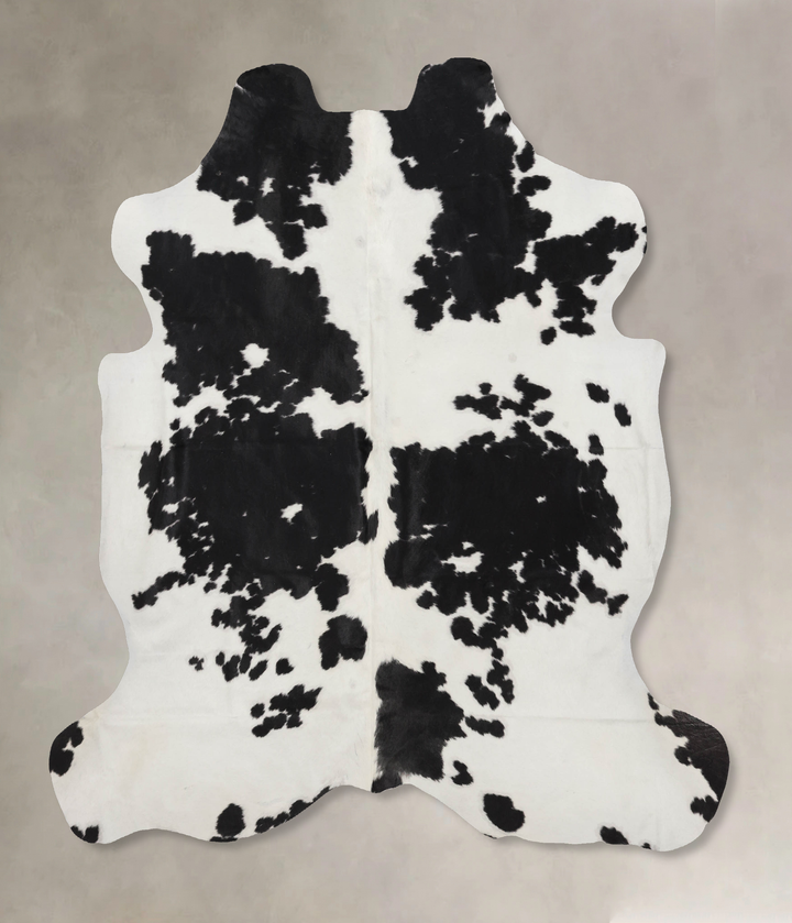 Black and White X-Large European Cowhide Rug 6'7"H x 6'4"W #B12311 by Hudson Hides