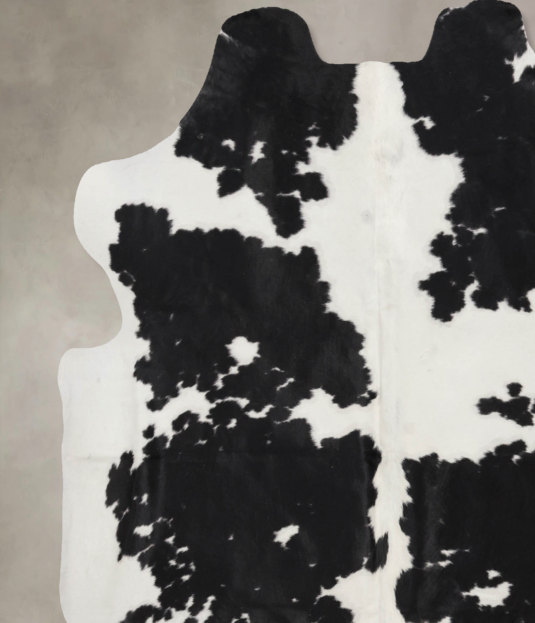 Black and White X-Large European Cowhide Rug 6'7"H x 6'4"W #B12311 by 