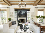 Black and White X-Large European Cowhide Rug 6'7"H x 6'4"W #B12311 by Hudson Hides