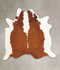 Hereford XX-Large Brazilian Cowhide Rug 7'2