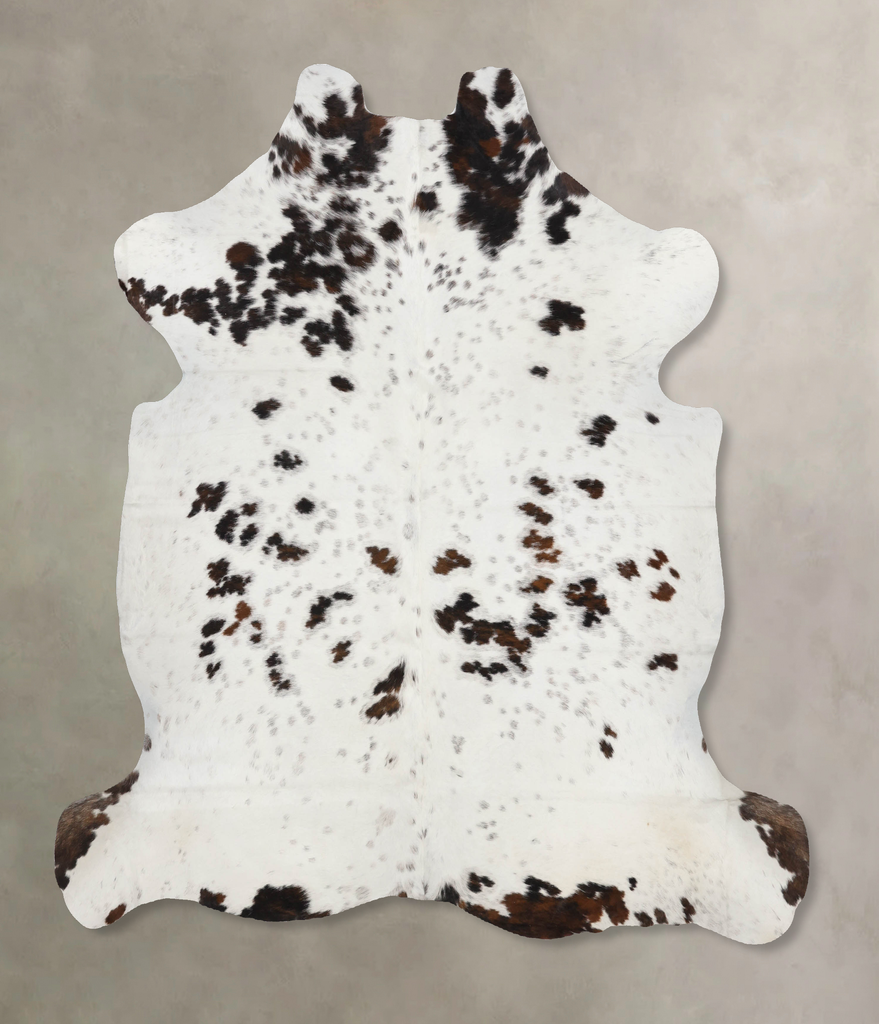 Tricolor X-Large European Cowhide Rug 6'9"H x 6'8"W #B12334 by Hudson Hides