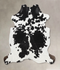Black and White X-Large European Cowhide Rug 6'10