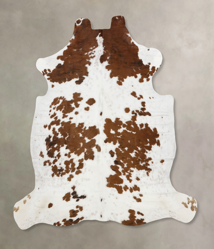 Tricolor X-Large European Cowhide Rug 6'8"H x 6'3"W #B12360 by Hudson Hides