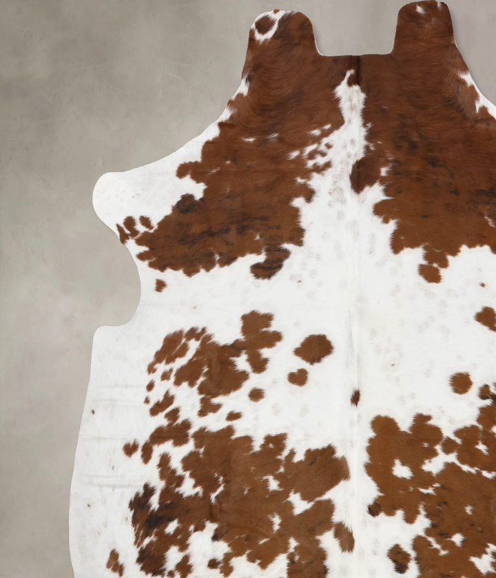 Tricolor X-Large European Cowhide Rug 6'8"H x 6'3"W #B12360 by Hudson Hides