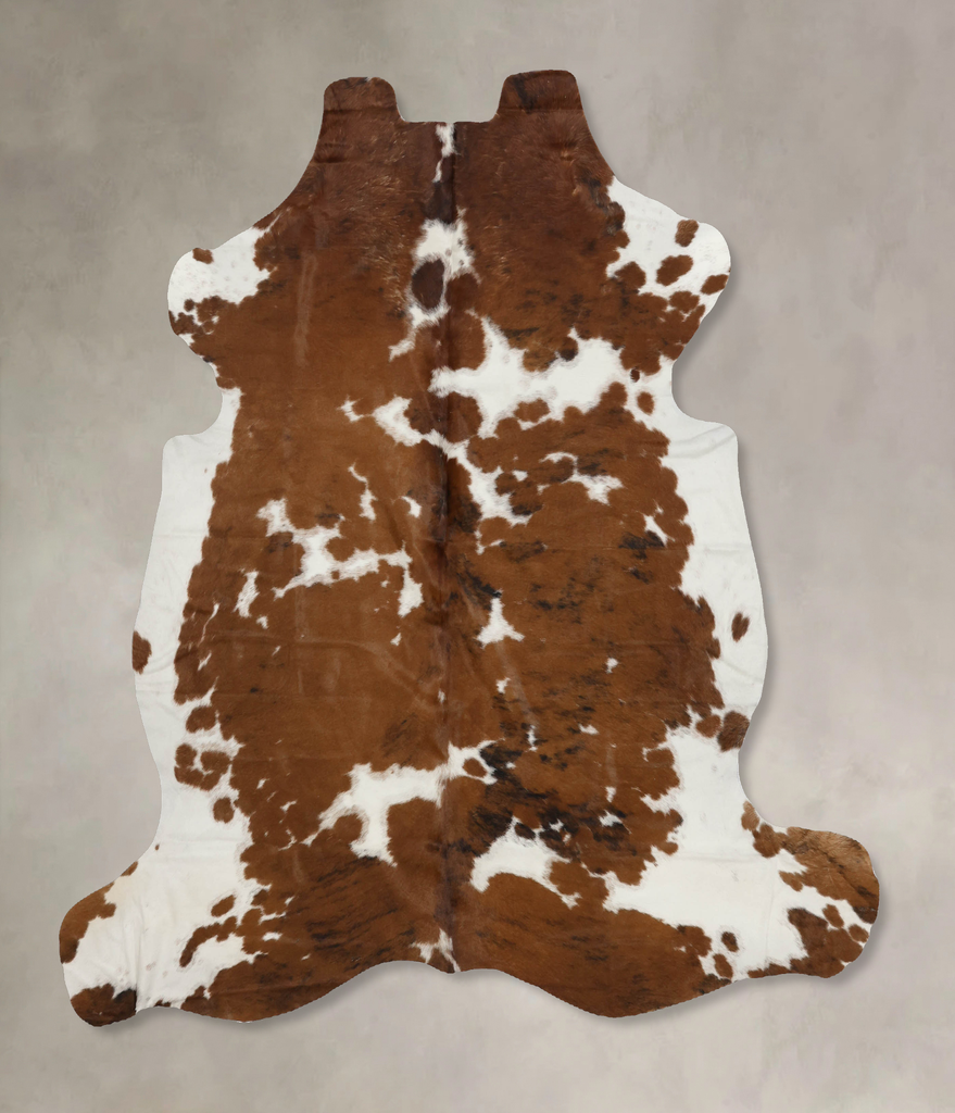 Tricolor X-Large European Cowhide Rug 6'8"H x 6'4"W #B12361 by Hudson Hides