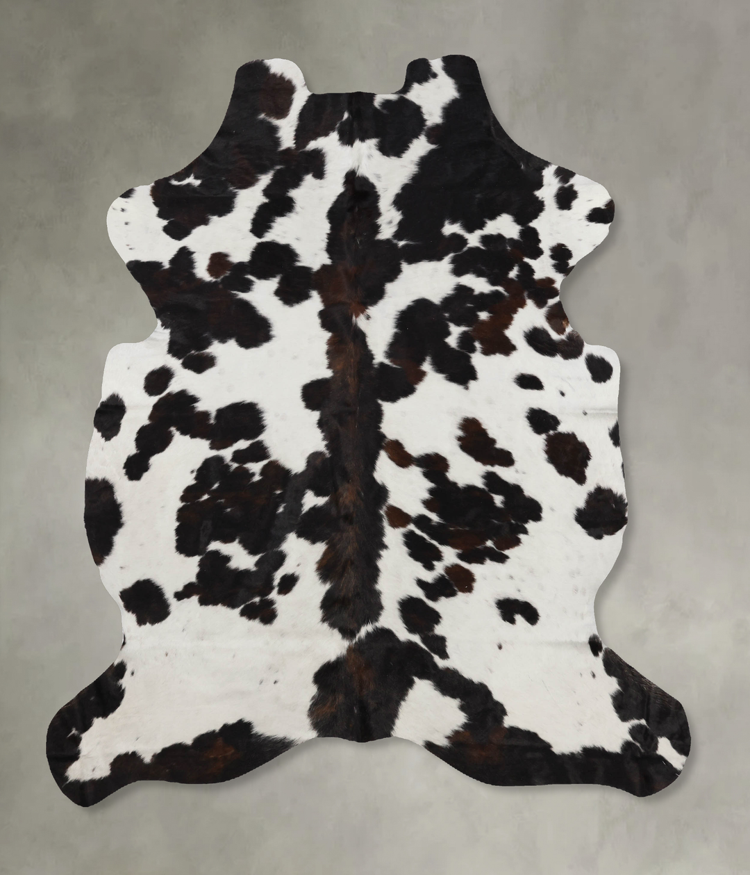 Tricolor Large European Cowhide Rug 7'0"H x 5'8"W #B12364 by Hudson Hi