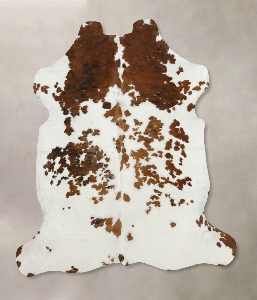 Tricolor X-Large European Cowhide Rug 6'9"H x 6'4"W #B12382 by Hudson Hides