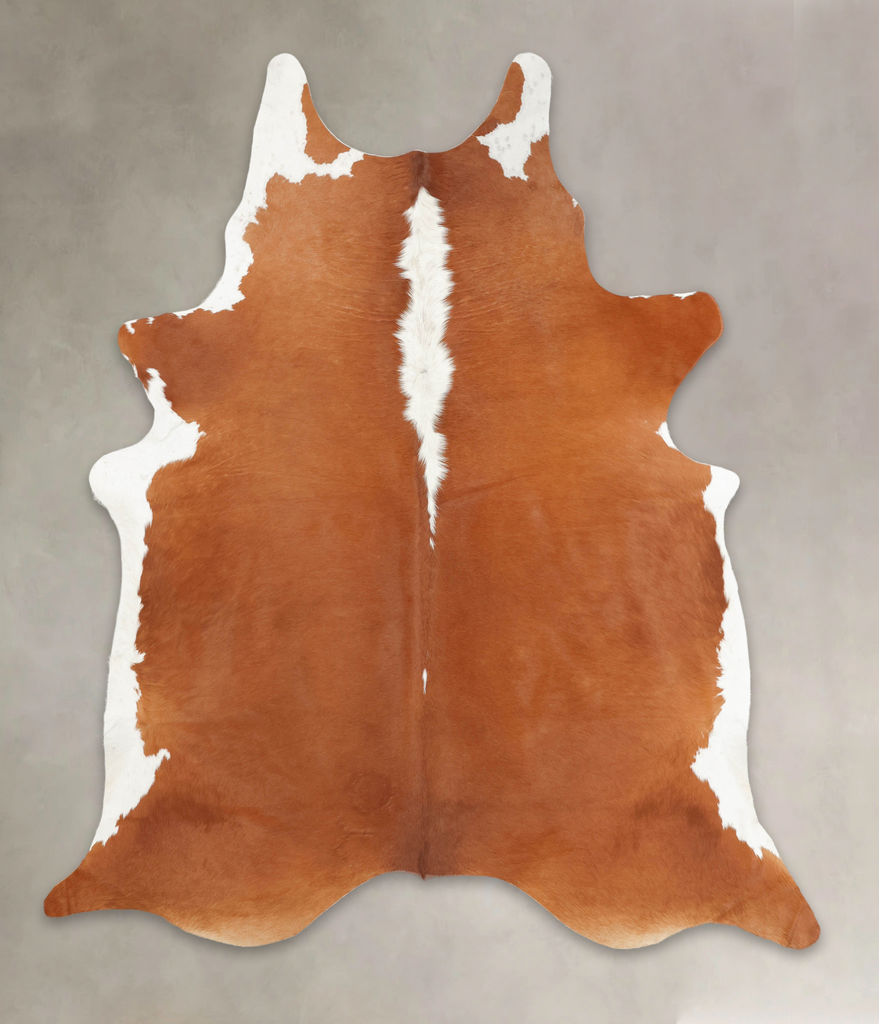 Hereford XX-Large Brazilian Cowhide Rug 8'6"H x 7'2"W #B1241 by Hudson Hides