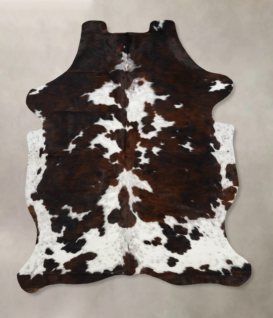 Tricolor X-Large European Cowhide Rug 8'4"H x 5'9"W #B12435 by Hudson Hides