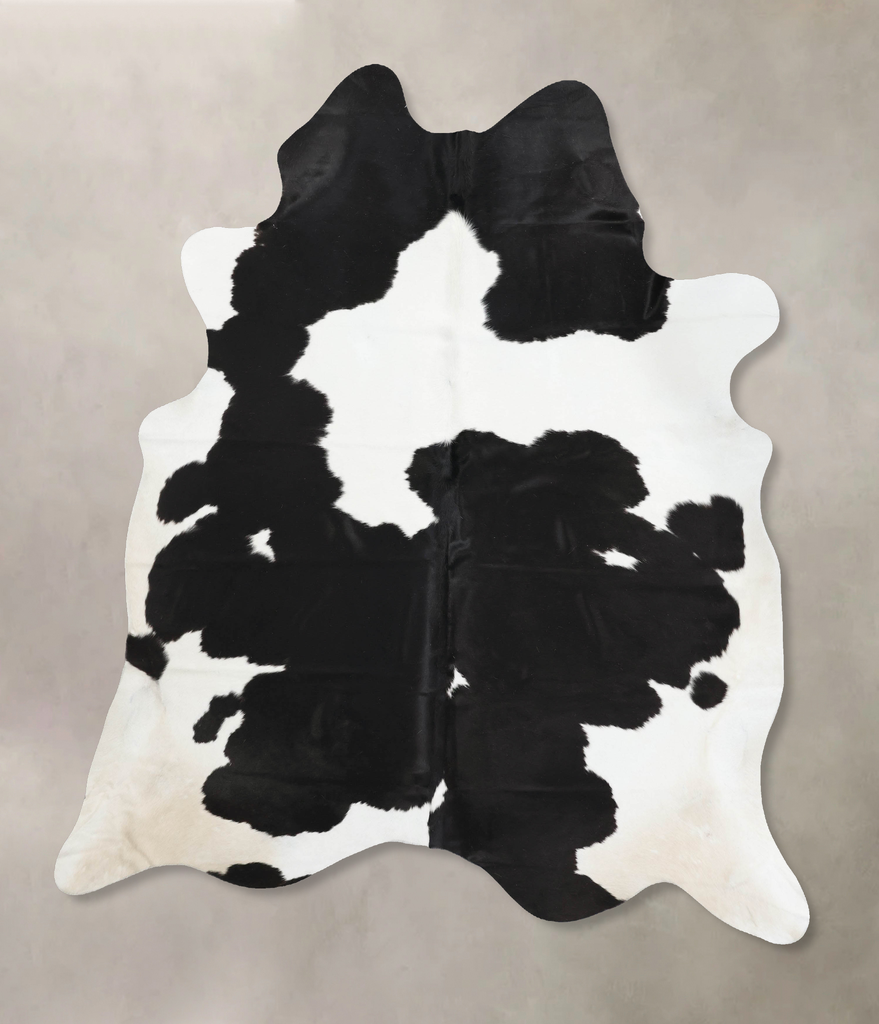 Black and White XX-Large Brazilian Cowhide Rug 8'3"H x 6'9"W #B12443 by Hudson Hides