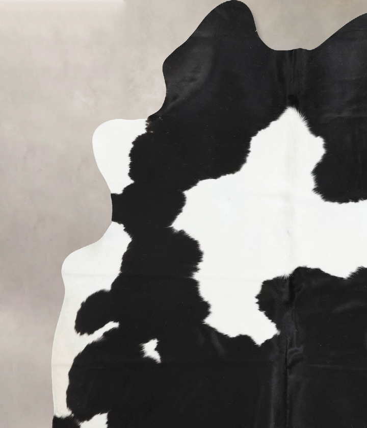 Black and White XX-Large Brazilian Cowhide Rug 8'3"H x 6'9"W #B12443 by Hudson Hides