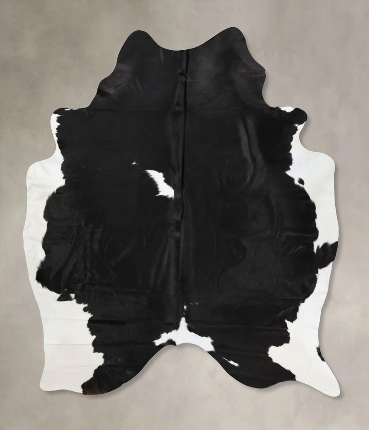 Black and White XX-Large Brazilian Cowhide Rug 8'8"H x 7'0"W #B12446 by Hudson Hides