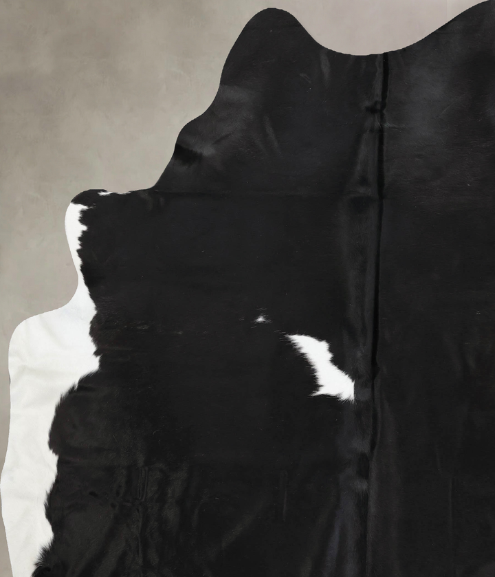 Black and White XX-Large Brazilian Cowhide Rug 8'8"H x 7'0"W #B12446 by Hudson Hides