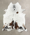 Salt and Pepper Brown XX-Large Brazilian Cowhide Rug 7'7