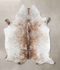 Salt and Pepper Brown XX-Large Brazilian Cowhide Rug 7'11