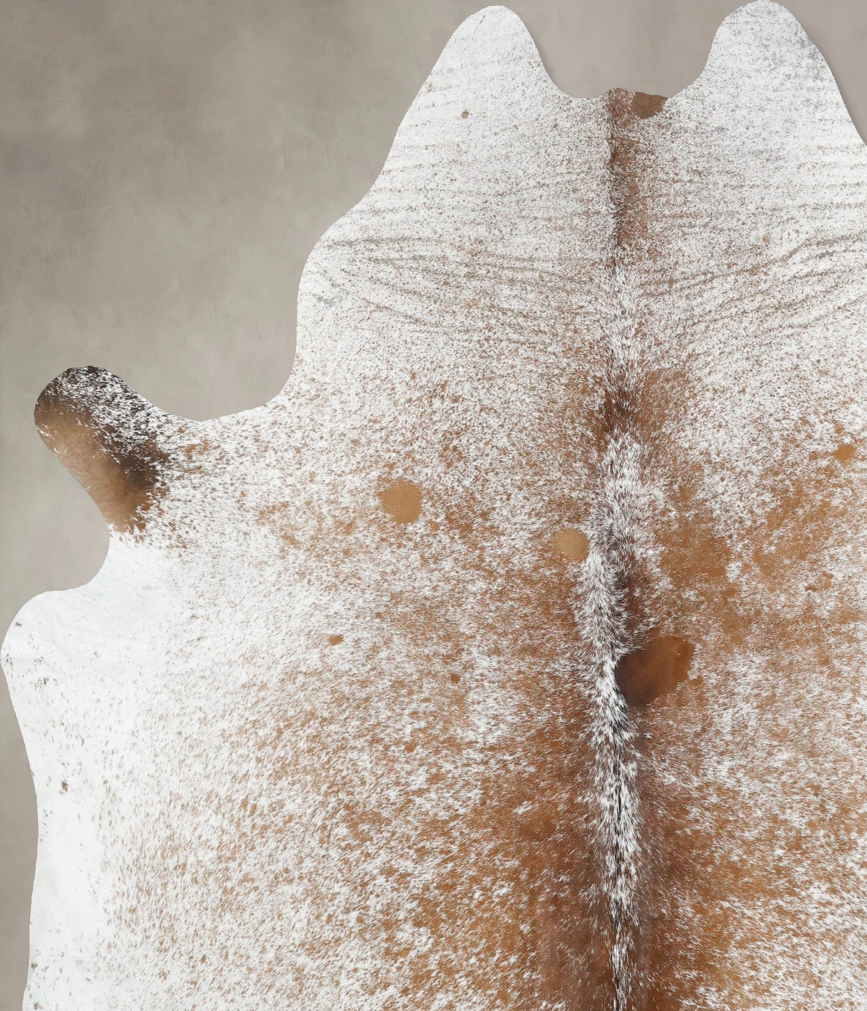 Salt and Pepper Brown Cowhide Rug #B12450