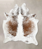 Salt and Pepper Brown X-Large Brazilian Cowhide Rug 7'5