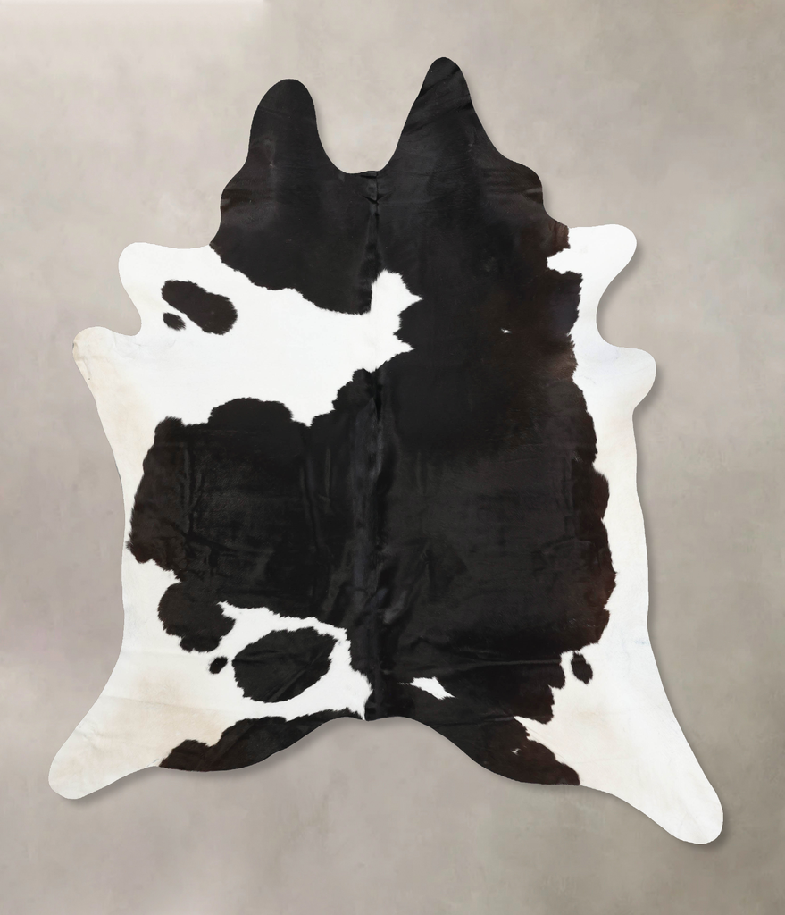 Black and White XX-Large Brazilian Cowhide Rug 9'4"H x 7'5"W #B12457 by Hudson Hides