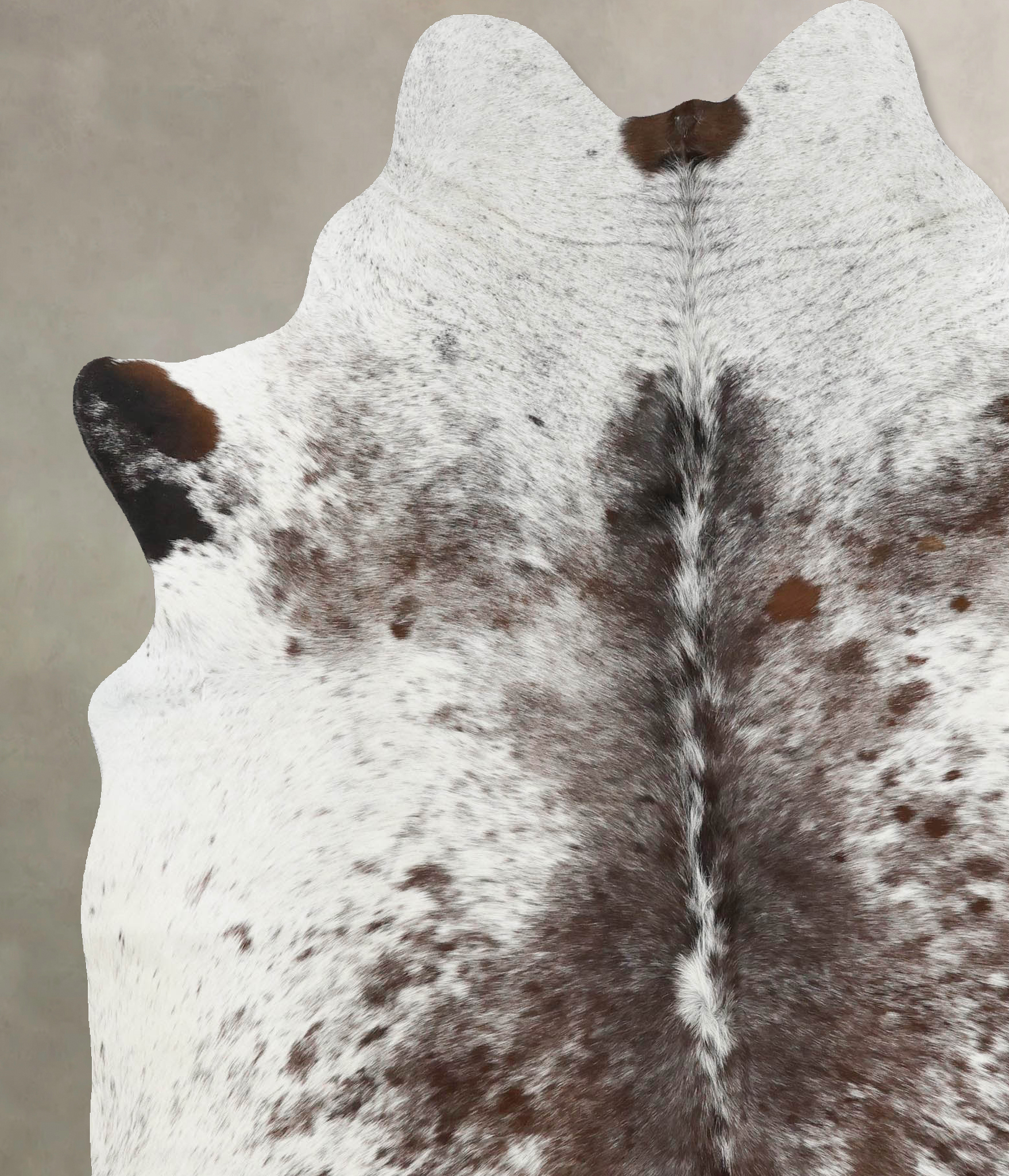 Salt and Pepper Brown Cowhide Rug #B12459