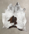 Salt and Pepper Brown XX-Large Brazilian Cowhide Rug 8'2