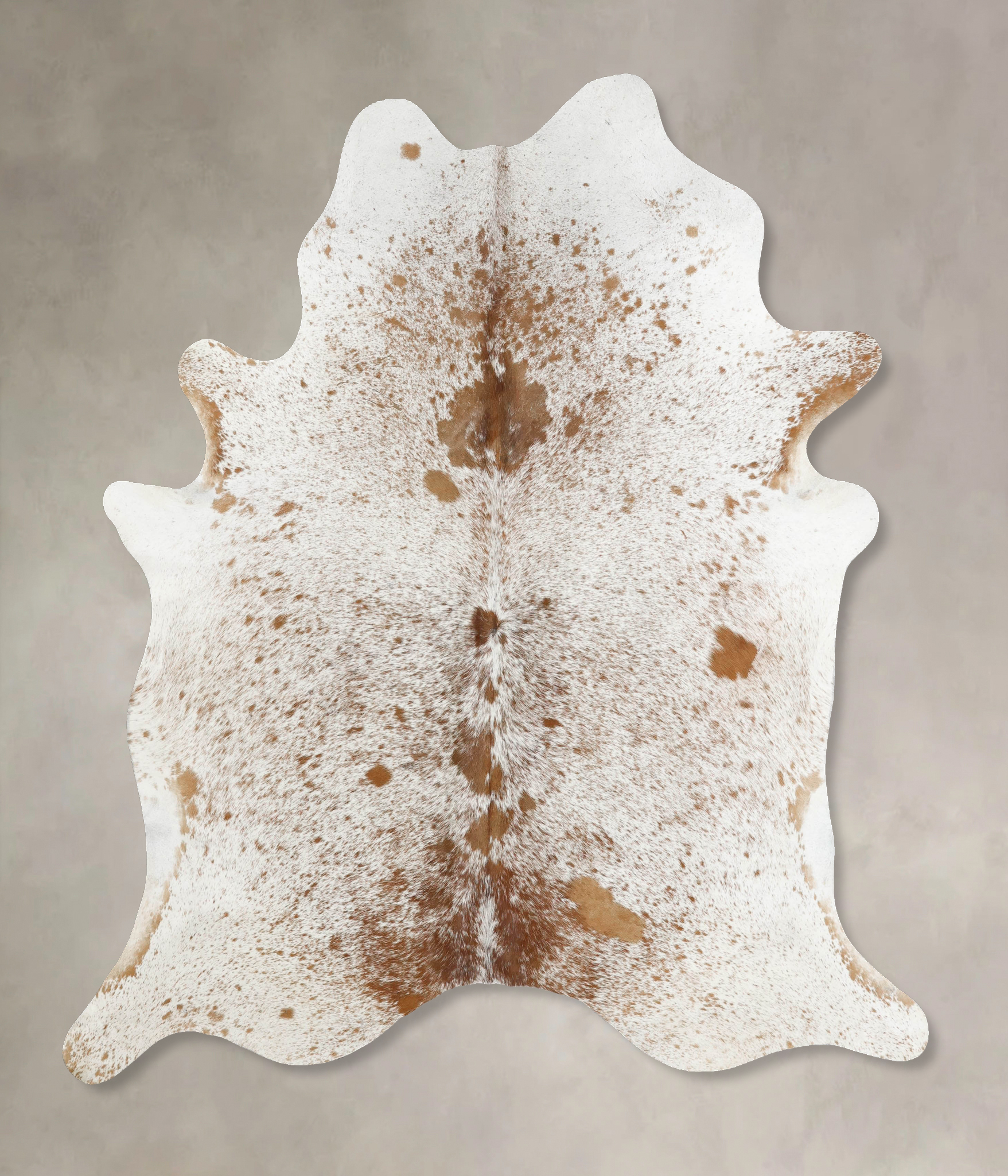 Salt and Pepper Brown Cowhide Rug #B12462