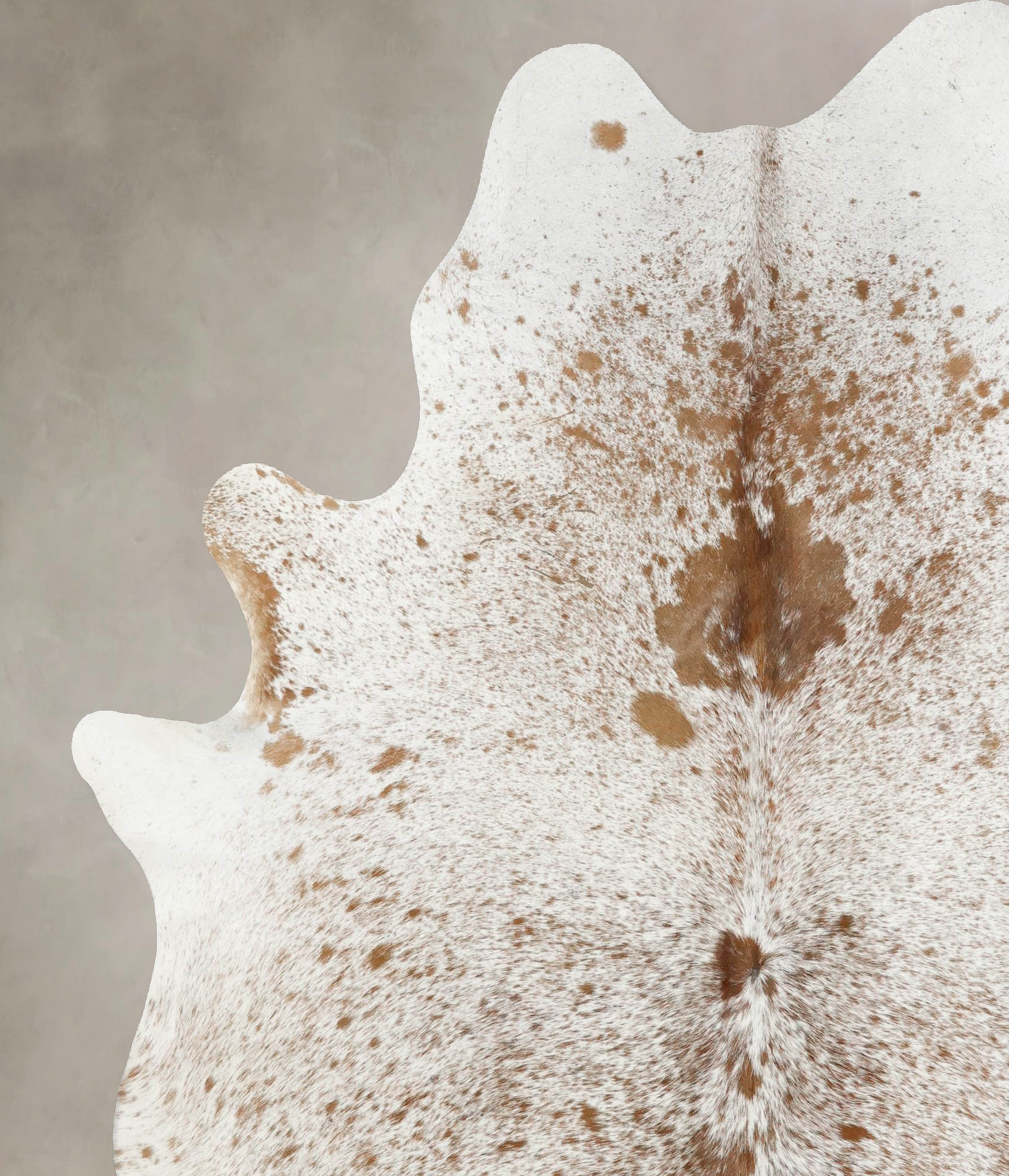 Salt and Pepper Brown Cowhide Rug #B12462