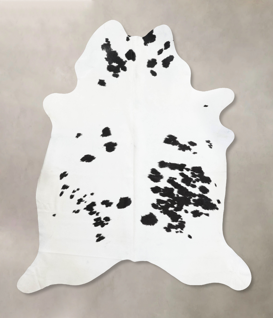 Black and White XX-Large Brazilian Cowhide Rug 8'9"H x 7'2"W #B12464 by Hudson Hides