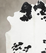 Black and White XX-Large Brazilian Cowhide Rug 8'4"H x 7'3"W #B12465 by Hudson Hides