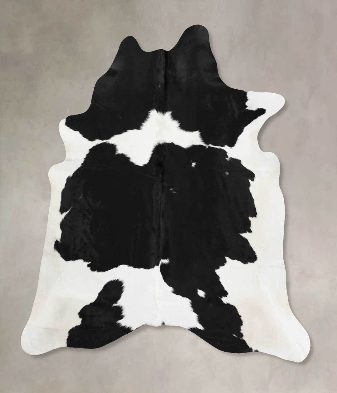 Black and White XX-Large Brazilian Cowhide Rug 7'6"H x 6'10"W #B12468 