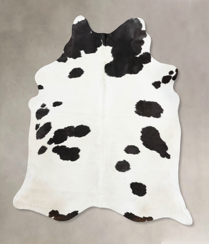 Black and White X-Large Brazilian Cowhide Rug 7'10"H x 6'4"W #B12471 by Hudson Hides