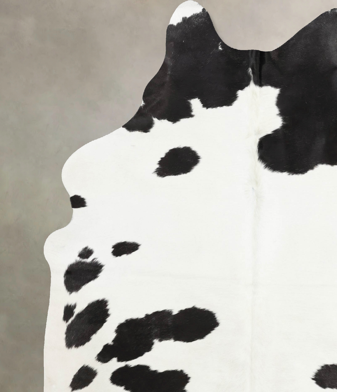Black and White X-Large Brazilian Cowhide Rug 7'10"H x 6'4"W #B12471 b