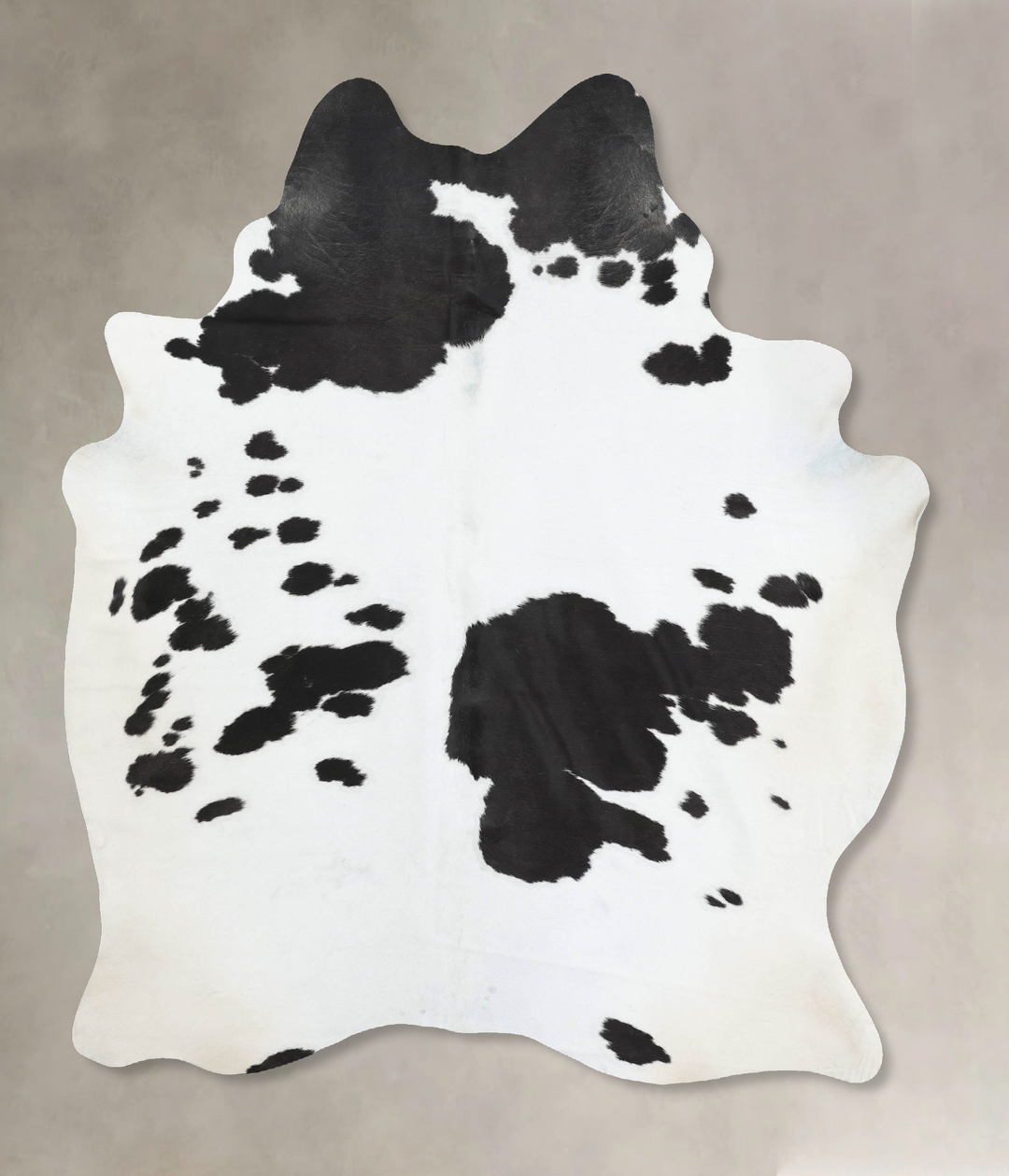 Black and White X-Large Brazilian Cowhide Rug 7'9"H x 6'1"W #B12474 by