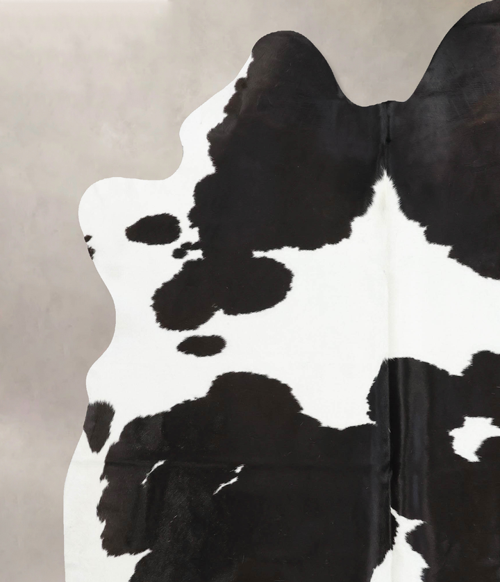 Black and White XX-Large Brazilian Cowhide Rug 8'4"H x 6'9"W #B12476 by Hudson Hides