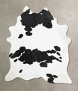 Black and White XX-Large Brazilian Cowhide Rug 8'9"H x 6'8"W #B12480 by Hudson Hides